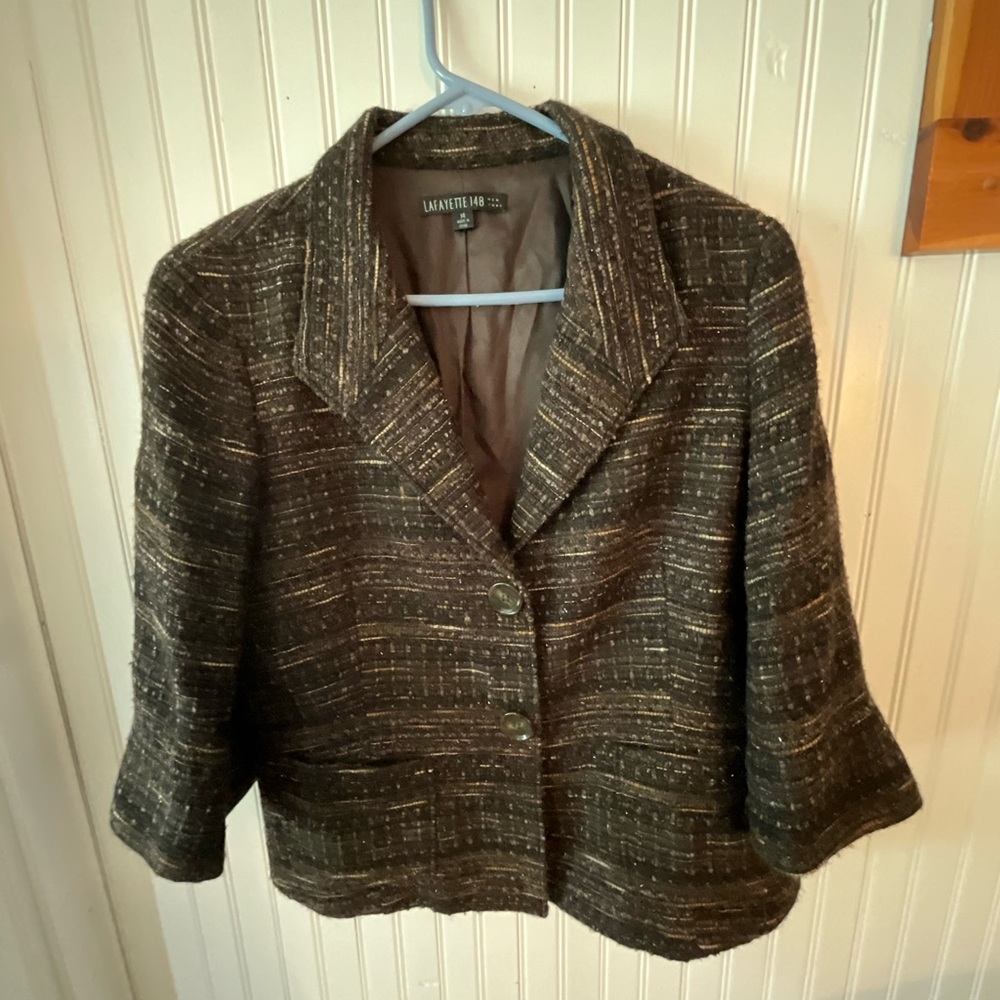 Lafayette 148 Wool blend blazer (size 14)